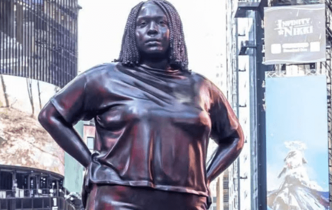 Black Lady Statue Put Up In NYC