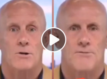 Man Wearing A Mask On TV