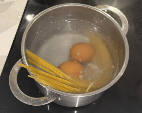 Pasta Eggs Cooking